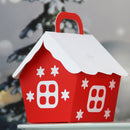 10pcs Christmas House Candy Packaging Box Kids Birthday Gifts Cartons (B)