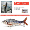 Robotic Fishing Lures Auto Bait Wobblers 4-Segment LED Swimbaits (BL-2042) Newly
