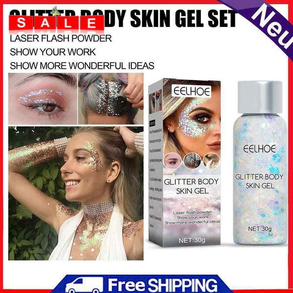 30g Body Sequins Mini Sequin Cosmetics Eye Color Glitter Gel for Everyday Makeup