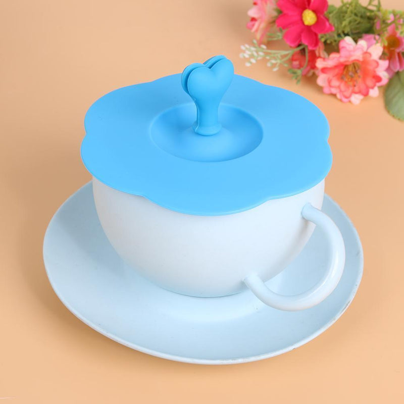 Sealing Food Class Silicone Cup Lid Thermal Insulation Cup Cover(Blue)