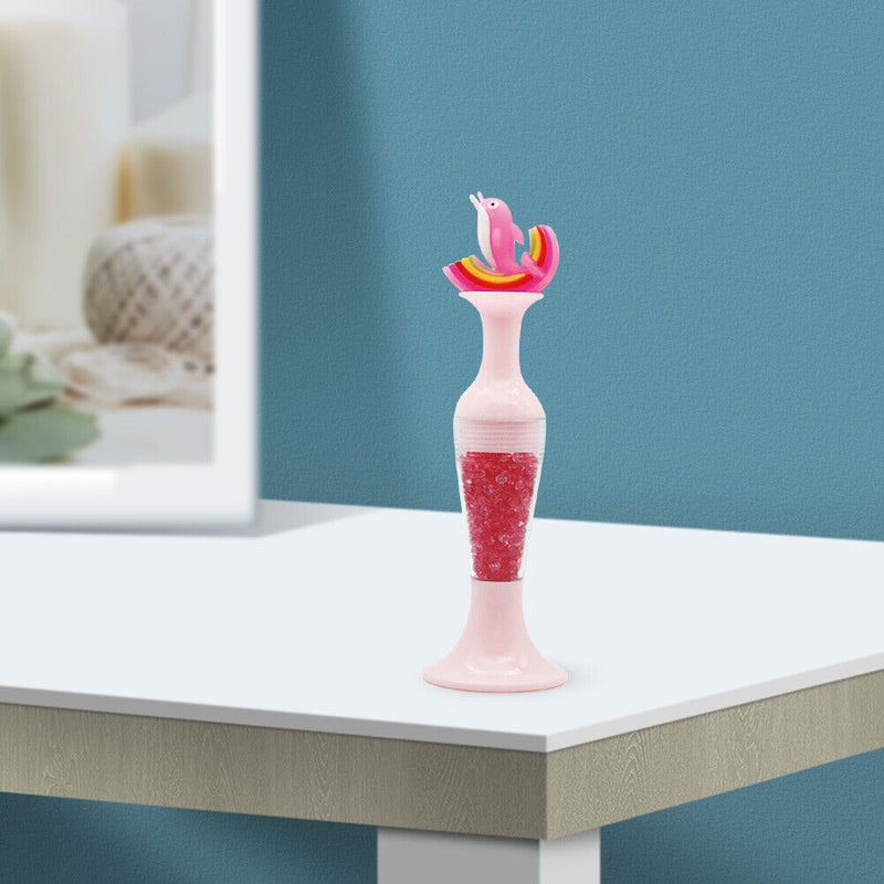 Vase 5D Diamond Painting Point Drill Pen DIY Craft (Pink Dolphin w/ Drill)