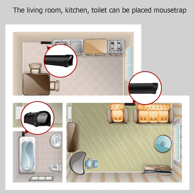 Automatic Lock Rat Trap Continuous Plastic Rat Trap Mousetrap Pest Control Newly