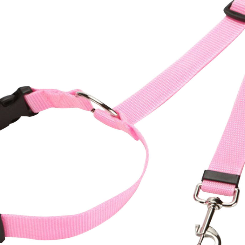 2 in 1 Pet Dog Cat Car Seat Belt Adjustable Harness Leash Travel Puppy Coll