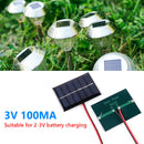 1pc Mini Solar Panel 1W 3V 100MA DIY Outdoor Camp Solar Charger Power Bank Newly