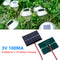 1pc Mini Solar Panel 1W 3V 100MA DIY Outdoor Camp Solar Charger Power Bank Newly