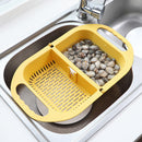 Foldable Drain Basket Fruit Vegetable Washing Sink Drainer for Kitchen Tool