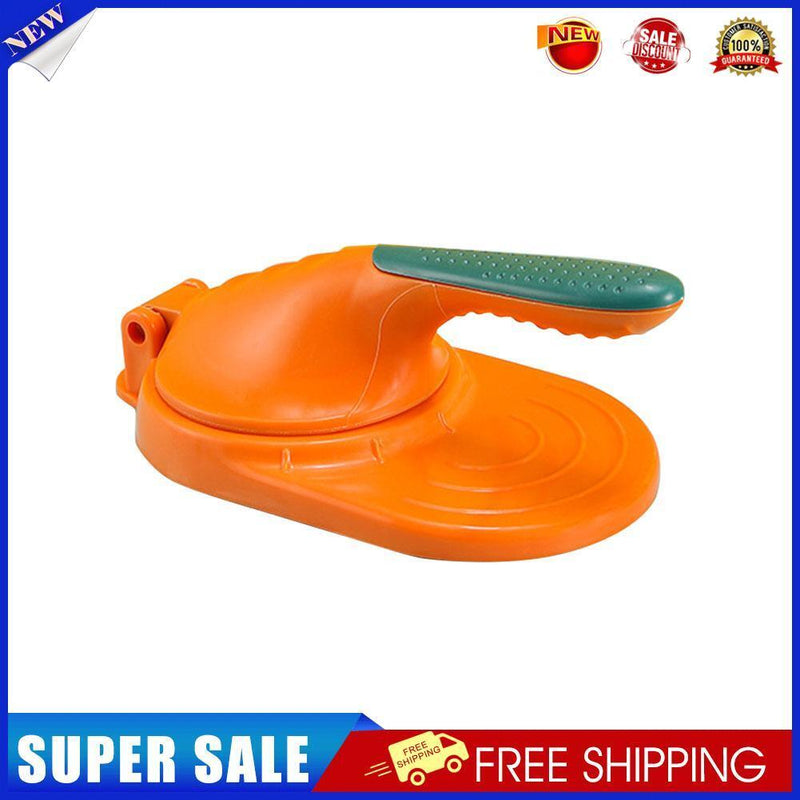Manual Dumpling Skin Mold Kitchen Lazy Jiaozi Maker Dough Press (Orange)