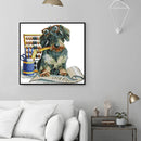 DIY Dog Animal Cross Stitch 11CT Counted Partial Embroidery Kits Artworks C