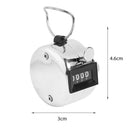 Tally 4 Digit Hand Clicker Mechanical Golf Training Counter (Metal Knob)