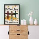 Rhinestone Picture Diamond Painting Cross Full Round Drill