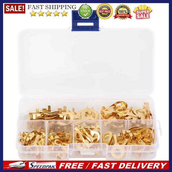150pcs/set Wire Cable Connectors Ring Crimp Terminal Electrical Non-insulat