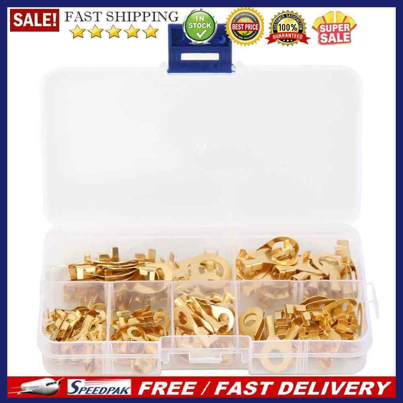 150pcs/set Wire Cable Connectors Ring Crimp Terminal Electrical Non-insulat