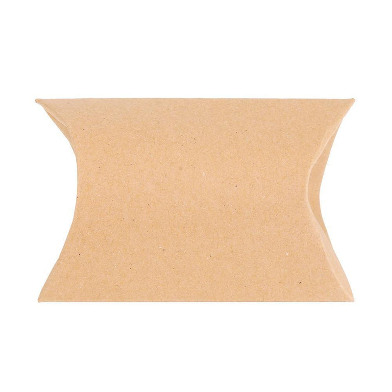 10pcs Packaging Gift Pillow Shape Candy Box Bag Wedding Favor (Kraft Paper)