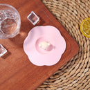 5pcs Silicone Cup Cover Heat-resistant Leak Proof Cartoon Lid(Pink Head)