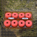 8pcs/set Plastic Wraping Board Fishing Line Wire Shaft Coil Coils Tackle