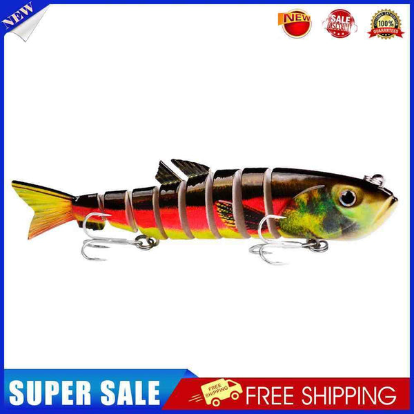 13cm 22g Plastic Lure 8-section Artificial Hard Bait Sea Fishing Tackle (B)
