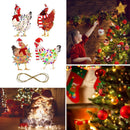 4pcs Hanging Pendants Holiday Decorations Xmas Tree Pendants Christmas Orna
