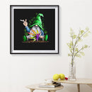 Full Cross Stitch Art Paint 11CT Stamped Cartoon Gnome Embroidery Wall Ornament