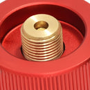 Camping Stove Adapter Split Stove Gas Adapter Converters for BBQ (Red) Newly