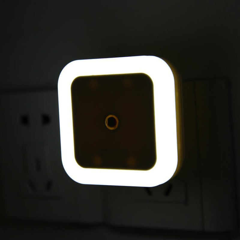 Auto LED Light Induction Sensor Control Bedroom Night  (White) ( EU Plug)