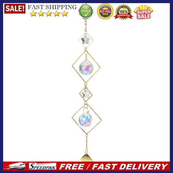 Fashion Suncatcher Crystal Pendant Moon Sun Ball Prism Drops Rainbow Maker