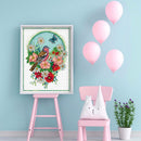 Not Full Embroidery Stamped Cross Stitch DIY Bird Printed on Canvas Kits