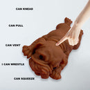 Simulation Soft Dogs Squeeze Ball Puzzle Anti Stress Artifact (Brown Dog) Newly