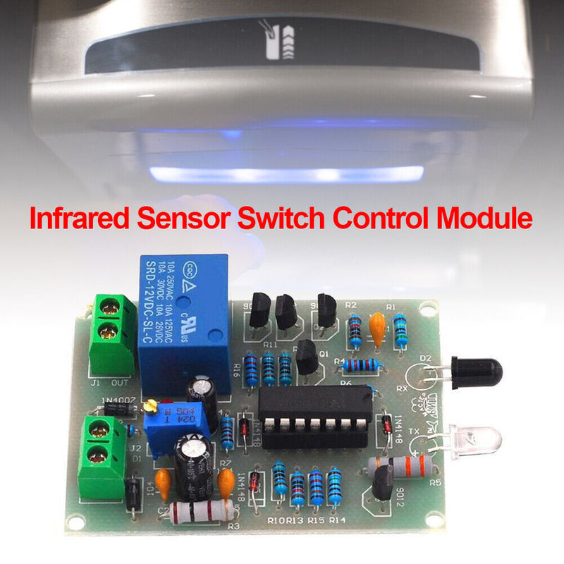Infrared Proximity Switch Board DIY Kit 0-40s Automatic Faucet Sensor Module