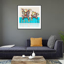 5D DIY Full Drill Diamond Painting Pig Cross Stitch Mosaic Kit Bedroom Wall Arts