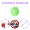 15g/Bag DIY Luminous Round Rhinestones Kit for Diamond Painting (Green) Newly