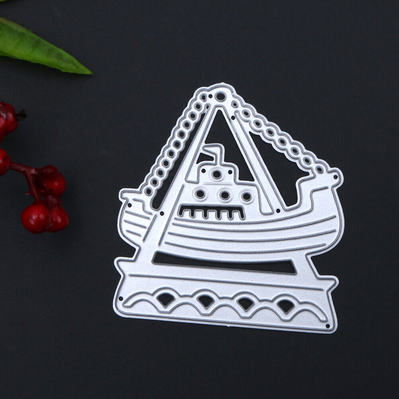 Pirate Ship DIY Puzzle Metal Stencil Scrapbook Craft Cutting Die