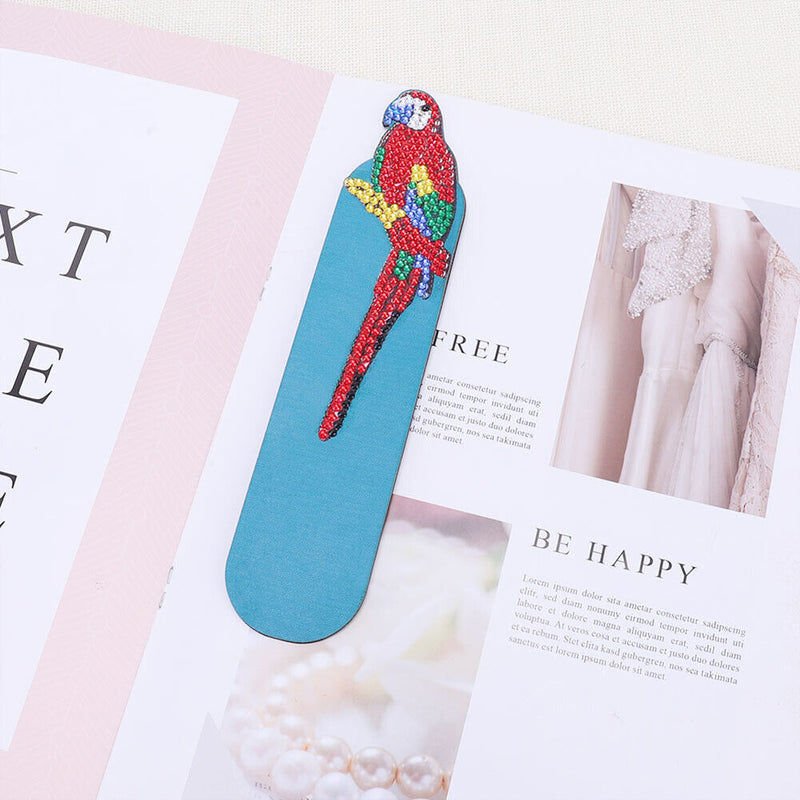 DIY Diamond Painting Leather Bookmark Mosaic Special-shaped Drill Book Marks