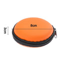 Round Shaped Hard Pocket Storage Bag Earphone Case Organizer Box Headphone