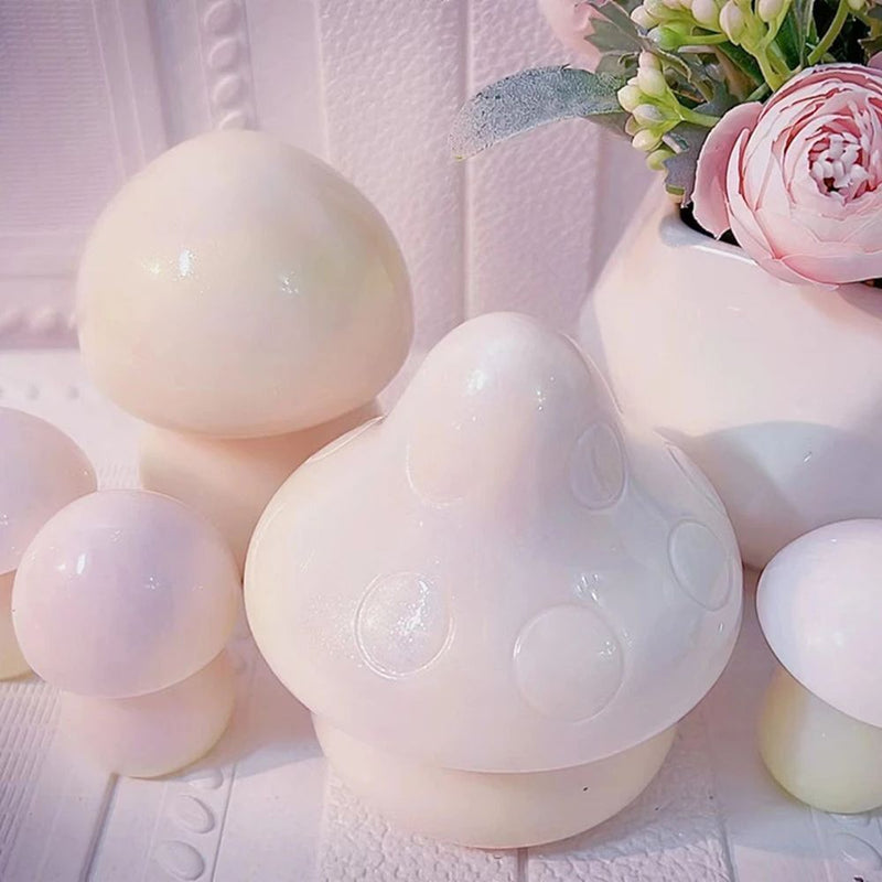 Decoration Handmade Crystal Epoxy Mold Silicone Mold Mushroom Ornament Jar Mold