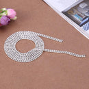 1 Yard 2row Diamond Rhinestone Wedding Chain DIY Necklace Bouquet