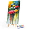 Holds Umbrella Oil Paint By Numbers Wall Art Craft Coloring Drawing for Adults