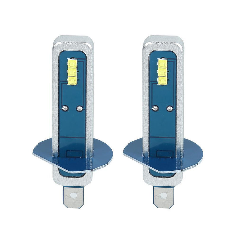 1 Pair H1 3030 6SMD Car LED Headlight 20W 1100LM Fog Lamp Bulbs White Light