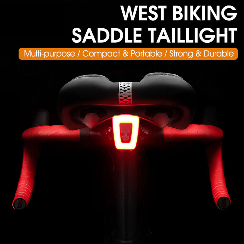 Waterproof LED Bicycle Taillight Cycling Equipment MTB Bike Warning Rear Lamp
