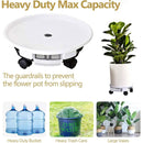Movable Flower Pot Tray Plastic Universal Bonsai Base with Wheel Home Garden,