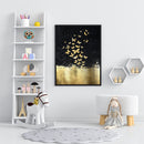 Oil Paint By Numbers Golden Butterfly Frameless Picture Craft for Living Room