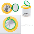 Cylindrical Crawler Spider Insect Box Magnifying Glass Magnifier (Yellow) Newly