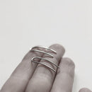 Unique Minimalist Jewelry Women Ear Stud Copper Line Simple U Earrings Geometry