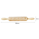 Dog Bone Engraved Embossing Wood Rolling Pin for DIY Baking Cookies Noodle