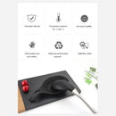 Silicone Spoon Pad Kitchen Utensils Spatula Heat Resistant Placemat (Black)