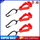 3pcs Glove Grabber Clamp Catcher Safety Working Clip Holder Hanger (Red)
