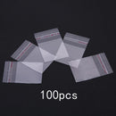 XinYunDa 100-Piece Clear Plastic Bag with Self Adhesive Gasket for