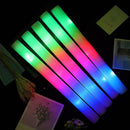 Dark Light up Colorful Flashing LED Foam Stick Cheer Tube RGB LED Glow Sticks