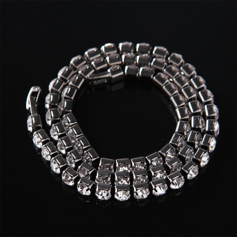 Diamonds Shiny Bling Clavicle Chain Crystal Cuban Chain Zircon Necklace Elegant