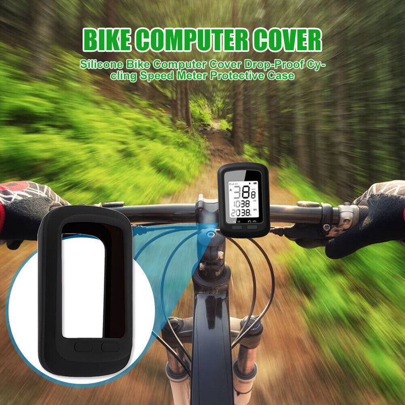 Silicone Bike Computer Cover Drop-Proof Bicycle Cycling Speed Meter Skin Shel
