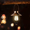Metal Bronze LED Solar Lantern Pendant Waterproof Outdoor Decor Lamp (05) Newly